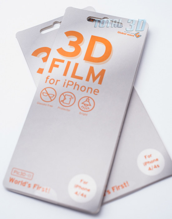 Обзор 3D-пленки для iPhone 4/4s Pic3D, упаковка