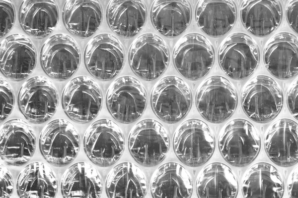 Белый пузырь обернуть упаковки или воздушные подушки фильм абстрактный Backgroun — стоковое фото